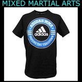adidas アディダス Tシャツ T-shirt [ADIDAS MMA Model] 黒 Black [ad-t-mma-dtd-16-bk]